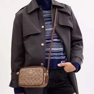 Coach Mini Jamie Camera Bag In Signature Canvas